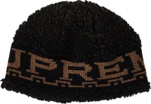 Шапка Supreme Sherpa Logo 'Black', черный