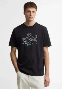 Футболка с графическим принтом "пол смит любит barbour" Barbour, Dark Navy