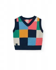 Детский жилет с V-образным вырезом Boboli, многоцветный