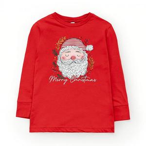 Футболка с длинным рукавом Merry Christmas Santa Stripes The Juniper Shop, Red