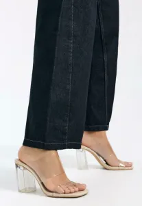 Мюли на виниловых каблуках Bershka, Transparent