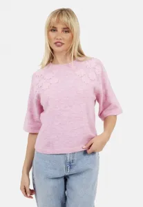 Очень мягкая футболка с вышитым принтом. Brave Soul, Pink