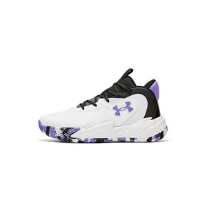 Коллекция Basketball высокие детские баскетбольные кроссовки Kids' Under Armour, белый/фиолетовый