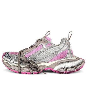 Кроссовки 3xl sneakers 'white grey and pink mesh and polyurethane' Balenciaga, розовый