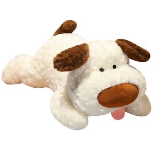 Милый плюшевый игрушка собака с большим носом, размер 25см/35см/45см Happy Fish, коричневый