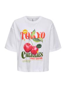 ONLY Футболка 'ONLJOSSI' в белом цвете