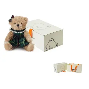 BOWEN BEAR Зеленая шапка венок медвежьи куклы плюшевая кукла 18см высота