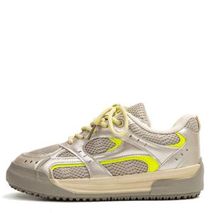 скользящие, износостойкие, дышащие низкие кроссовки для скейтборда women's YUANBO, champagne