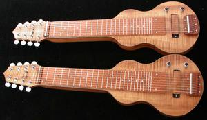 Электрогитара GeorgeBoards Twin KOA Sisters NOS S8 #001&002 20201Clear Lacquer
