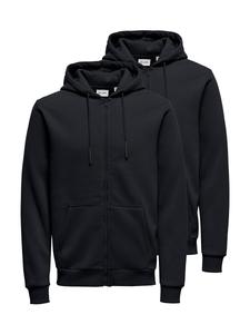 Толстовка с капюшоном на молнии Only & Sons Ceres, темно-синий