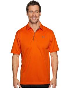 Поло Under Armour Golf Tech, цвет Team Orange/Graphite/Graphite