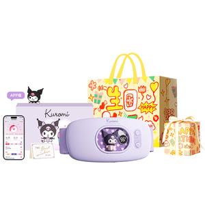 Пояс для прогревания живота с управлением через приложение, снимает боль в животе, термотерапевтический вибрационный массаж YP M06 Sanrio