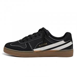 Feiyue Низкие противоскользящие износостойкие кроссовки для скейтбординга, мужские, черно-бежевые