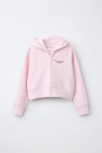 Куртка с капюшоном из смеси модала Zara, пастельно-розовый