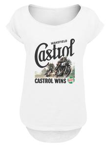 Длинная футболка Castrol Wins белого цвета F4NT4STIC