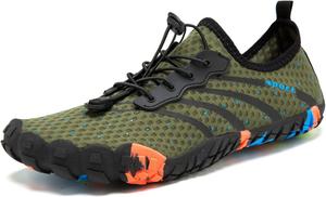 Водные тапочки для мужчин и женщин, обувь, для пляжа и бассейна, быстро сохнущая, для дайвинга, серфинга, каньонинга, йоги, аэробики Zhogize, зеленый