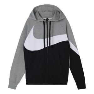 Толстовка Nike Sportswear Jacket Big Swoosh Training Graywhite, белый