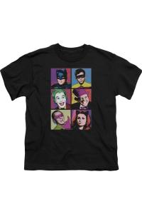 Футболка с коротким рукавом для детей Batman Classic TV Pop Cast Gildan, черный
