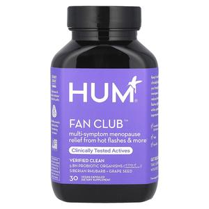 HUM Nutrition, Fan Club, Multi-Symptom Menopause Relief, 30 Vegan Capsules