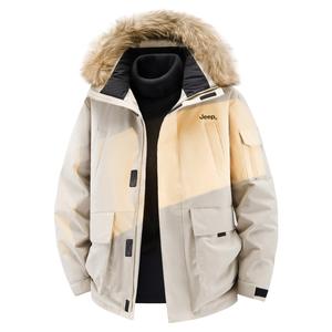 Пуховик Unisex с капюшоном Moderate Jeep, хаки