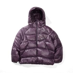 Пуховая куртка унисекс с капюшоном, умеренно стеганые Nothomme, фиолетовый