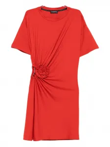 Мини-платье Carmen с отделкой в виде роз и колец ROSERRY, красный