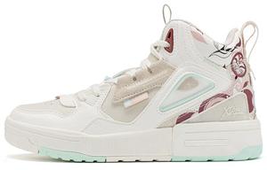 Кроссовки для скейтбординга женские высокие белые/серые Xtep