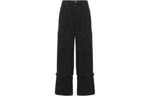 Плотницкие брюки из парусины с отделкой ремешками Off-White, черный