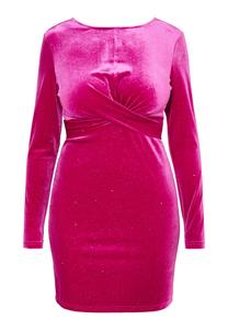 Платье faina Glitzerndes Samt, розовый