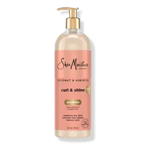Шампунь для кудрявых волос с кокосом и гибискусом, придающий блеск. SheaMoisture, 24.0 oz