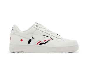 Кроссовки BAPE Bapesta Shark M2 White, белый