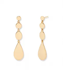 Позолоченные серьги Эллиот Brook & York, gold