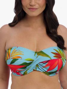 Топ бикини Pichola на косточках бандо Fantasie, Aqua/Multi