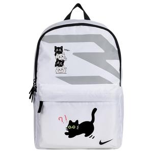 Nike Полиэстеровый рюкзак унисекс белый, Scared Kitten