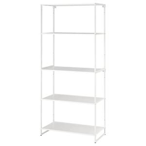 Стеллаж JOSTEIN IKEA, 81x40x180 см, цвет in/outdoor/metal white