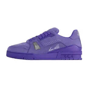 LOUIS VUITTON Кроссовки для скейтбординга Trainer Low-Top, мужские, фиолетовые