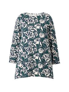 Длинная рубашка изумрудно-зеленого цвета Ulla Popken