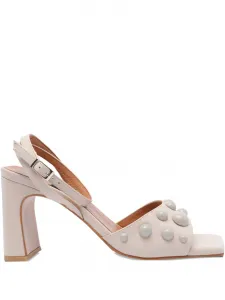 Босоножки на каблуке ANGEL ALARCON, белый