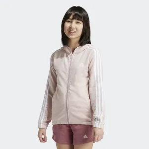 Куртка с капюшоном для девочек G 3S FZ HD adidas, розовый/белый