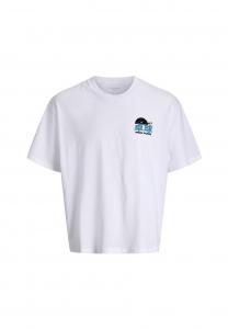 Футболка Jack & Jones Print T-shirt, Bright White/Off-White