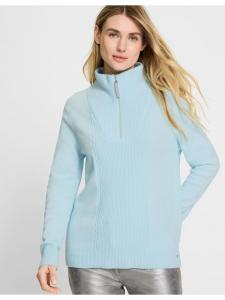 Свитер Troyer из атласного синего мела Olsen