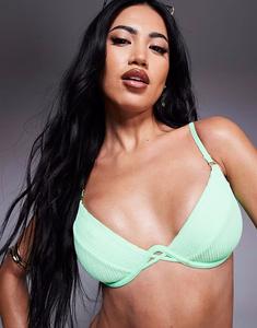 Бикини-топ на косточках Ibiza зеленого цвета Boux Avenue