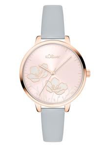 s.Oliver Аналоговые часы в сером цвете