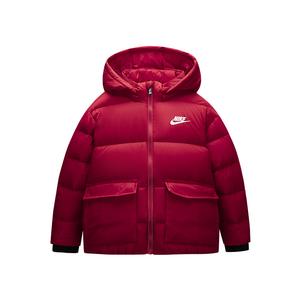 Пуховик preppy red для подростков Nike, красный