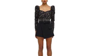 Self-portrait Женская черная рубашка