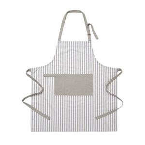 Кухонный фартук Homescapes schmale Streifen grau, серый - хлопковая ткань - 80 x 1 x 85 см