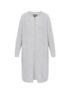 DreiMaster Женский кардиган серого меланжевого цвета