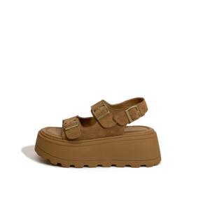 Milan love song Женские сандалии на одной застежке 7 см верблюжий, цвет Camel