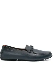 Лоферы с бантом Santoni, синий