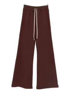 Брюки, украшенные заклепками Rick Owens Drkshdw, красный